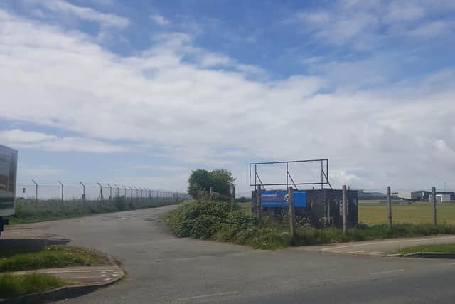 The site is off Common Edge Road