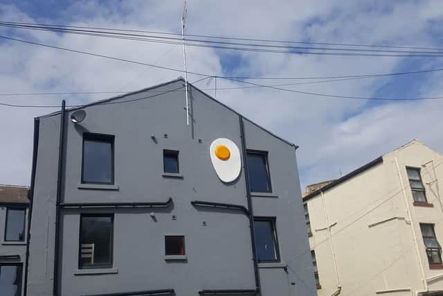 Sign of the times - egg must come down