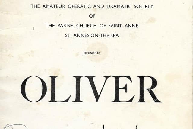 The first programme in 1971 for Oliver