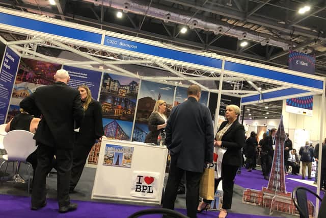 The VisitBlackpool stand at Confex in London