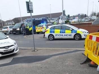 The stabbing happened close to Aldi in Waterloo Road at 4pm on Saturday (February 29)