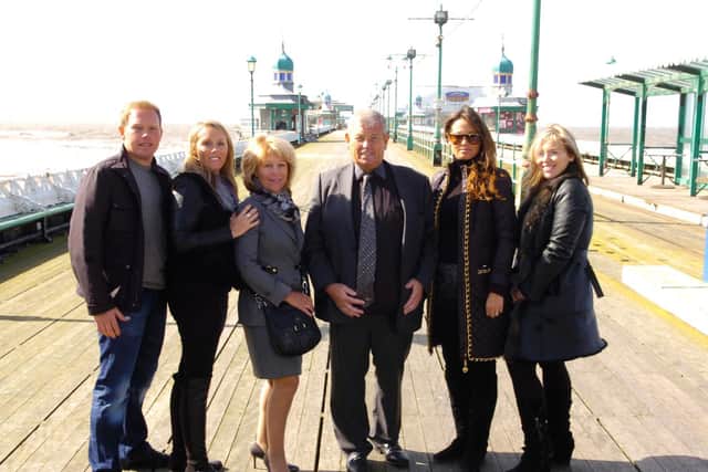 Members of the Sedgwick family on North Pier after the sale
