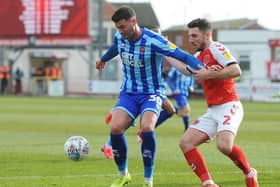 Gary Madine was forced off through injury in the first minute of the second half