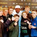 Champion boxers from Blackpool's Sharpstyle club meet the legendary Floyd Mayweather