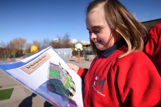 Pupils have had a say in the designs of the new playground