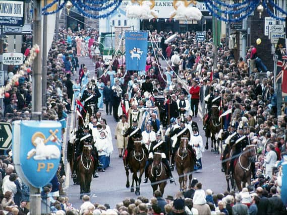 A grand procession like this one during Preston Guild 1972 might not be able to go ahead in 1993 due to funding