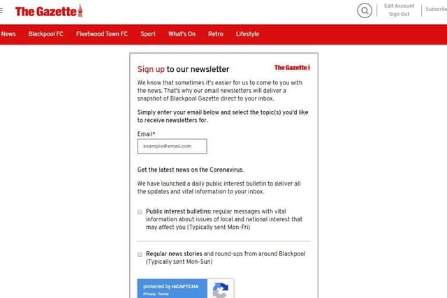 You can sign-up to receive this free newsletter