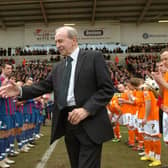 Jimmy Armfield is given a guard of honour prior to kick-off