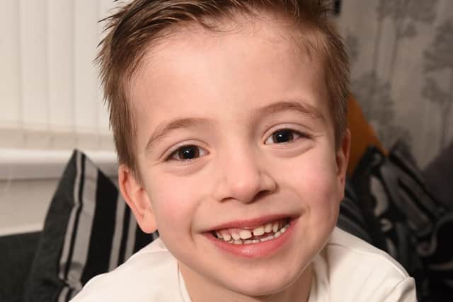 Brodie Fletcher is hoping his dad can raise enough money to install a sensory room at his school, Charles Saer in Fleetwood.