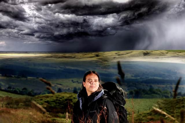 Dr Sarita Robinson, pictured on a survival course she attended with her son.