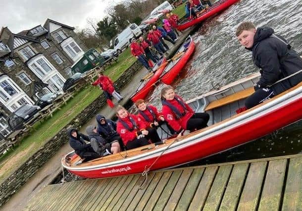 Youngsters from the Blackpool Boys and Girls Club on a residential  break in the Lake District at Brathay Hall