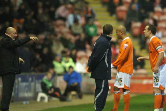 Ian Holloway gives instructions to his 'outstanding' captain Charlie Adam
