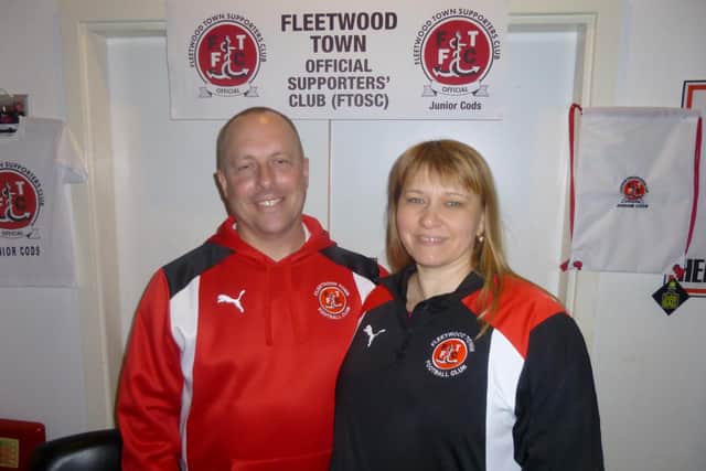 American Fleetwood Town fans Steve and Natalya VanderClute