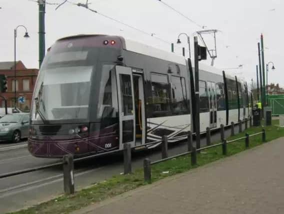 The tram service is being suspended