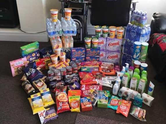 The Muckers Supporters Group have helped collect a number of donated items