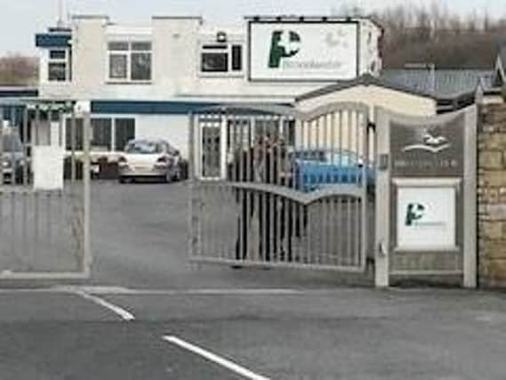 The gates of the Broadwater Holiday Park in Fleetwood