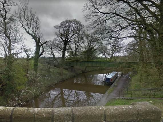 A barge has been set on fire on Lancaster Canal, near Station Road, Newton with Clifton at 11.41pm last night (Saturday, March 28). Pic: Google