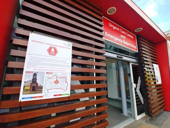 The hubs are being set up to protect the vulnerable from the disease, and to keep the pressure off medics on the frontline. Pictured is Blackpool Victoria Hospital
