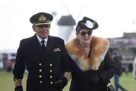 A couple enjoying last year's 40s Festival on Lytham Green