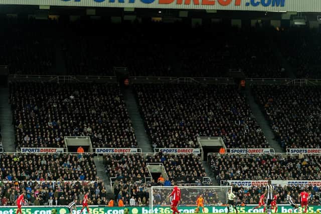 More than 50,000 fans were expected to pack out St James' Park