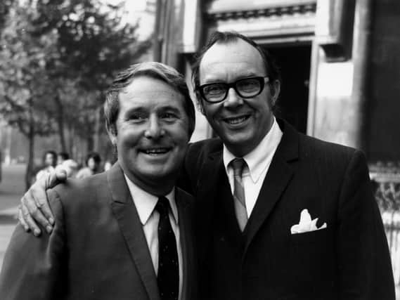 British comedy duo Ernie Wise (left) and Eric Morecambe, better known as Morecambe and Wise. Photo: Getty Images