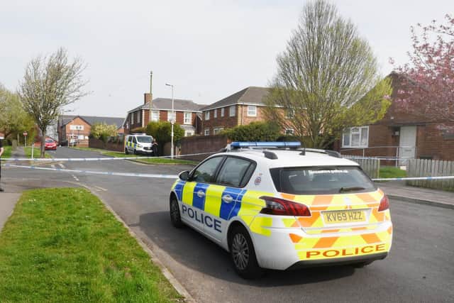 police at the scene at Chestnut Close, Kirkham