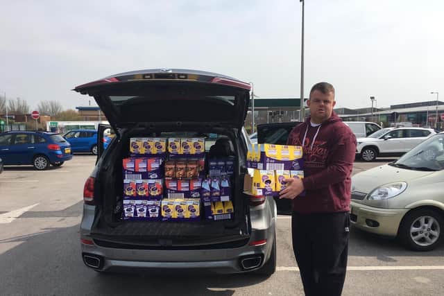 Just some of the thousand Easter eggs 'Big Ry' has delivered
