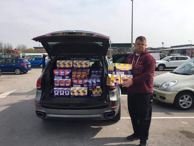 Just some of the thousand Easter eggs 'Big Ry' has delivered