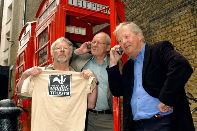The Goodies (left to right) Bill Oddie, Graeme Garden and Tim Brooke-Taylor