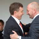 Ian Holloway with Nottingham Forest boss Billy Davies