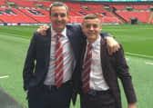 Andy and Jamie Pilley at Wembley