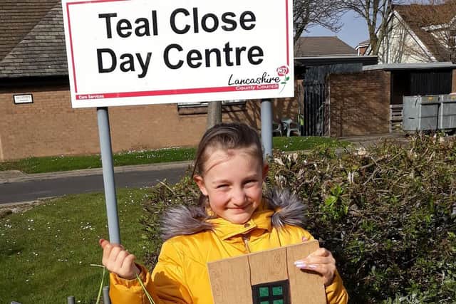 Grace Brocklehurst has made it her mission to spread happiness to her community during the Covid-19 lockdown. Photo: Gemma Brocklehurst