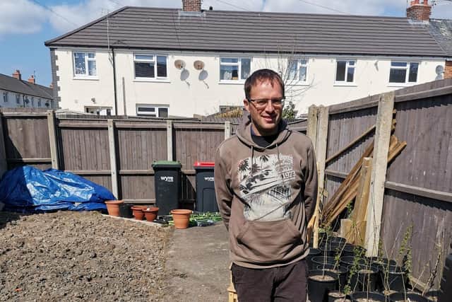 Martin Coyne will run 1800 shuttles in his back yard in Fleetwood for the cause