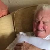 Touching moment D-Day veteran Ken Benbow receives his kind gift from carer Kia Mariah Tobin