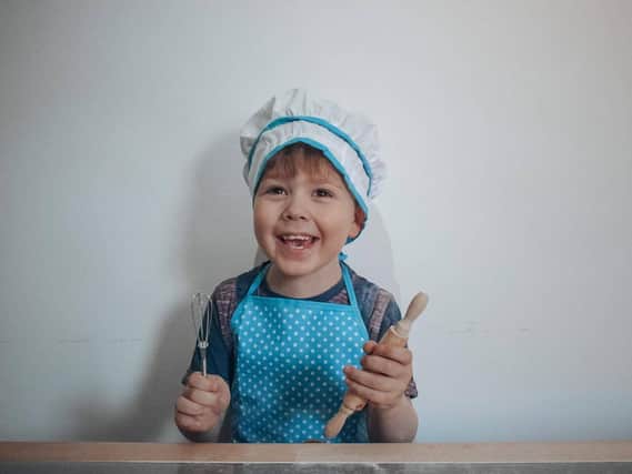 Four year-old Elliott Heartwell is becoming a baking sensation. (Photo: Bethany Heartwell Photography)