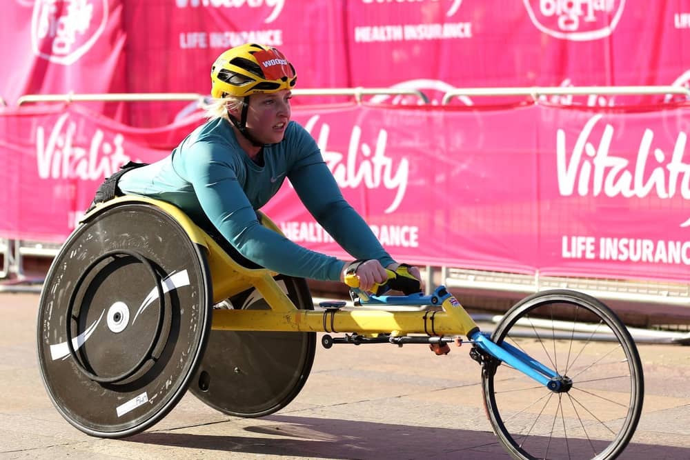 Shelly Woods winning the Vitality Big-Half in London last month