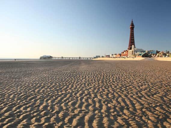 Empty Blackpool beach during lockdown - picture by VisitBlackpool