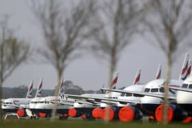 British Airways planes grounded at Bournemouth Airport (Photo by Naomi Baker/Getty Images)