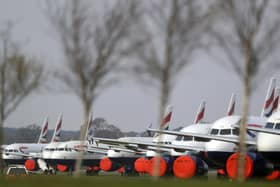 British Airways planes grounded at Bournemouth Airport (Photo by Naomi Baker/Getty Images)