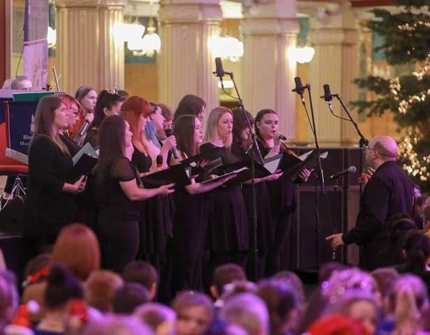 The BMS contemporary choir are continuing to raise spirits through song during the coronavirus pandemic. (Photo: Daisy Meredith)