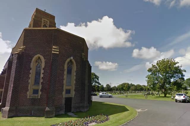A man in his 40s was stabbed while he attended a funeral service at Carleton Crematorium. (Credit: Google)