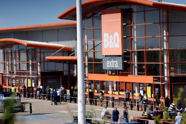 B&Q said it's allowing two people from the same household due to the bulky products it sells