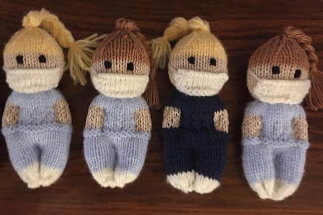 Knitted nurses are being sold online at Millie and Mini in Lytham, to raise money for Blue Skies Hospitals Fund. (Photo: Michael Sayward/Millie and Mini)