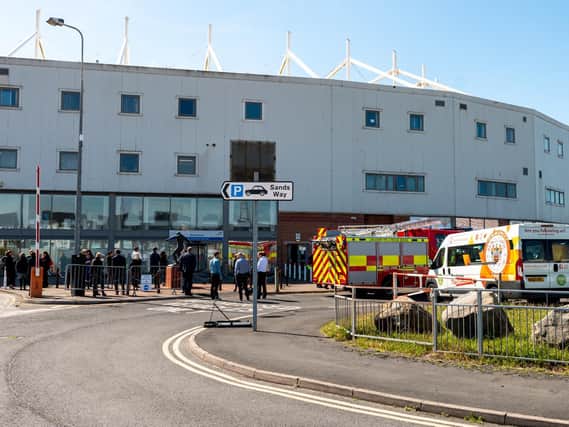 Bloomfield Road has been evacuated after a fire broke out this morning (May 5). Pic credit: Mark Eastham Photography