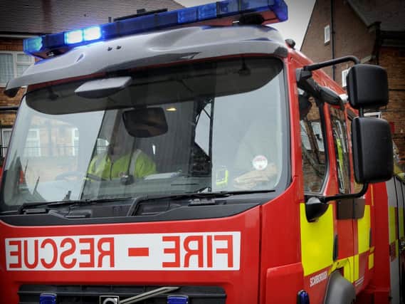 Crews were called to a fire on Grosvenor Street