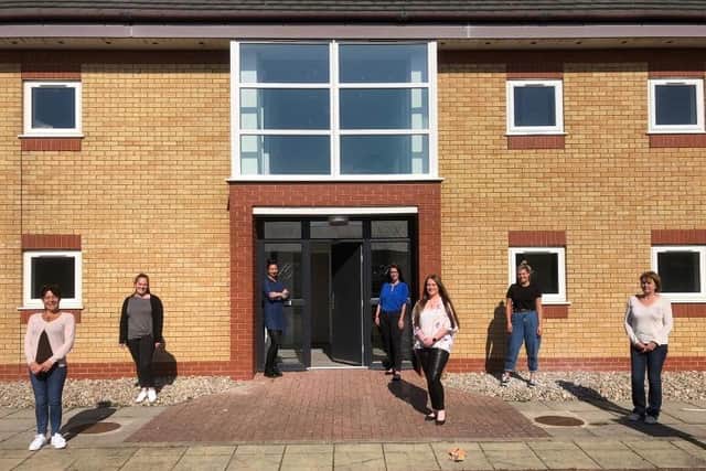 The Alexander Grace Law team at their new offices in Blackpool