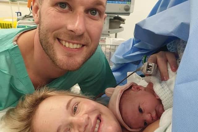 Lee and Stacey welcomed their daughter Dorothy just three days after his cancer diagnosis.
