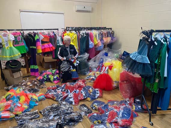 The costumes were all ready for the Twinkletoes show, which has been postponed due to the lockdown