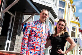 Craig and Paula Brown of the Craimar Hotel in Hull Road where hoteliers are set to hold a socially distanced street party on VE Day 75