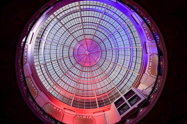 The Winter Gardens dome will be one of the Blackpool landmarks lit up red, white and blue for VE Day 75 on Friday